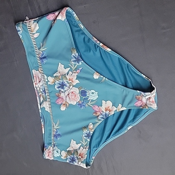 Other - 🌈High Waist Floral Feminine Cottagecore Swim Bikini Bottoms Size 4X